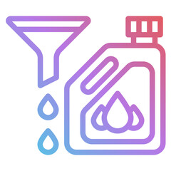 Sticker - funnel gradient icon