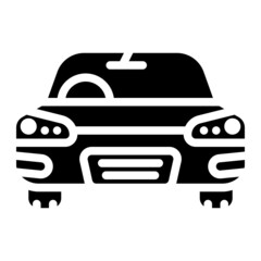 Sticker - car glyph icon