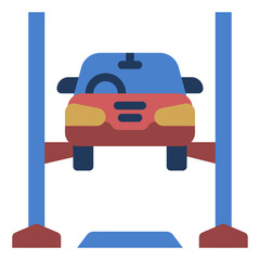 Sticker - carlifter flat icon