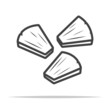 © FARBAI - Pineapple chunks icon transparent vector isolated