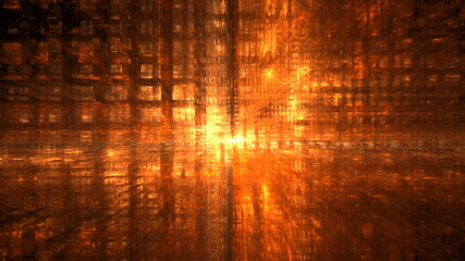 Poster - Cyberspace matrix parallel world, another reality digital world. Science fiction hacker concept. Digital data network matrix. 3d render