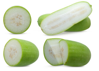 Wall Mural - Wax Gourd  isolated on white background