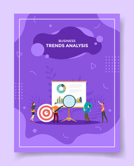 Poster - business trends analysis for template of banners, flyer, books, and magazine cover