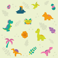  cute dinosaurs and nature