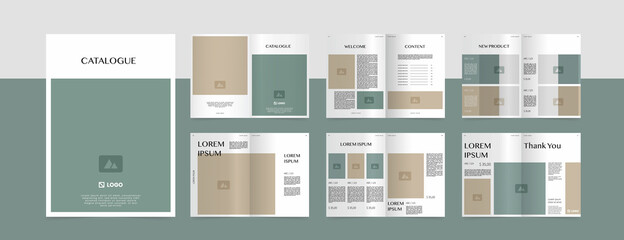 Wall Mural - modern a4 product catalog design template