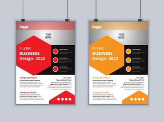 Creative Business Flyer Design Vector Template. 2 Page Flyer Design. Modern Flyer Design. Business Layout.