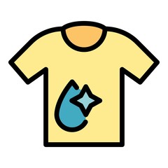 Poster - washing softener icon. outline washing softener vector icon color flat isolated