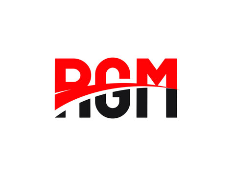 RGM Letter Initial Logo Design Vector Illustration