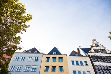 Wall Mural - Low angle shot of a residential building in Koln, Germany