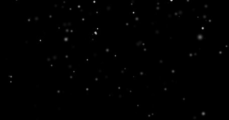 Leinwandbilder - Snow fall and snowflakes background with bokeh light effect. Christmas snowfall or snow flakes falling with light shine of particles in winter night sky