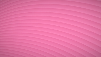 Wall Mural - Abstract background of wavy curved stripes with shadows in pink colors