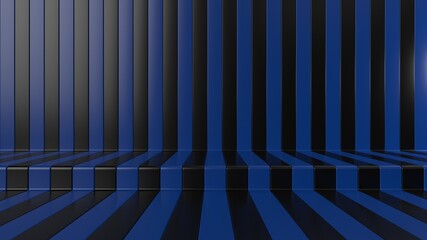 Wall Mural - Abstract geometric striped podium background