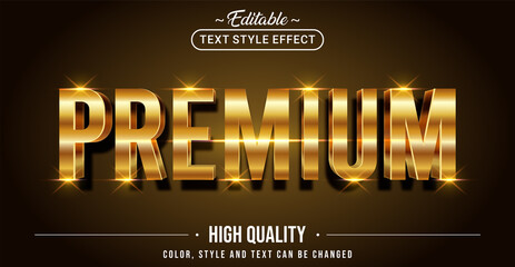 Fototapete - Editable text style effect - Premium text style theme.