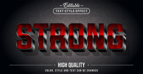 Poster - Editable text style effect - Strong text style theme.
