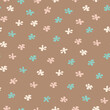 © Анастасия Ганева - Vector seamless pattern with flowers. Cute design with hand drawn flowers.