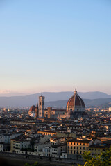 Wall Mural - the sunset in Firenze (Florence) from the high