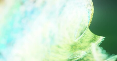 Poster - abstract background with bokeh. swirling particles with smooth motion, curve, bend, spin, twist and 
