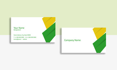 abstract business card design, card template, corporate business card