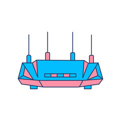 Wall Mural - Modern router wifi icon vector