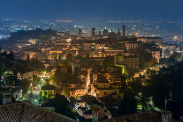 Wall Mural - The ancient city of Bergamo