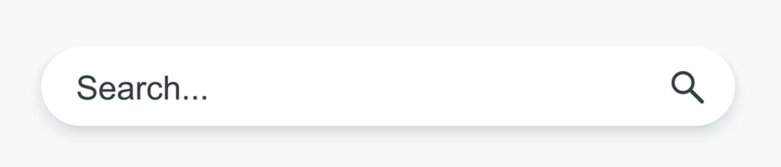Poster - Search here. Search bar for ui. Search bar vector icons in flat design, isolated on white background. Vector illustration