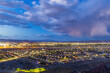 High angle night view of Henderson Cityscape