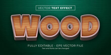 Editable Text Effect - Wood Carving Style