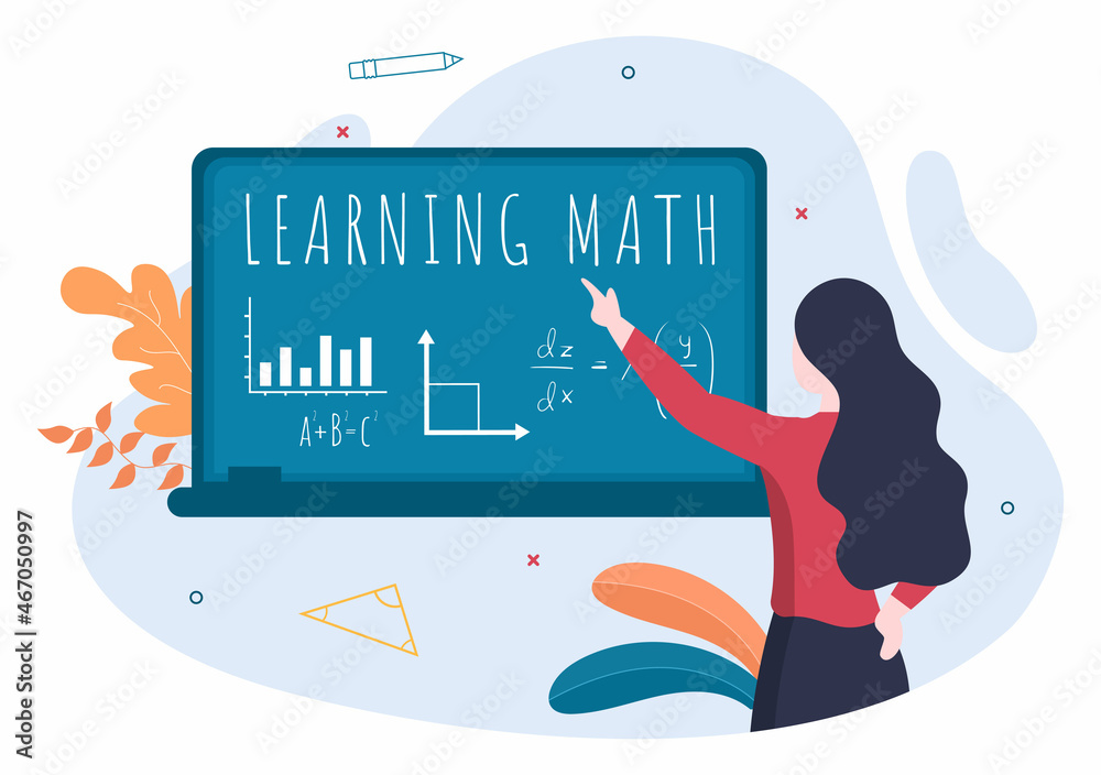 Learning Mathematics of Education and Knowledge Background Cartoon ...