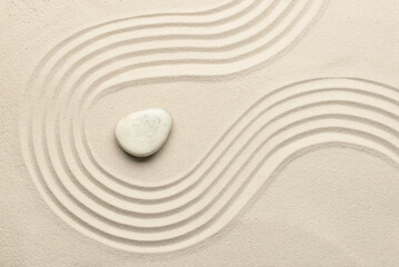 spa stone on light sand