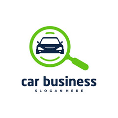 Car search logo vector template, Creative car logo design concepts