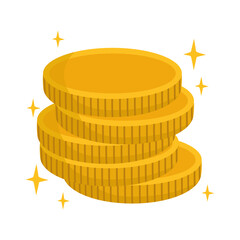 Poster - stack gold coins