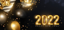 Happy New Year 2022 Background Design Illustration