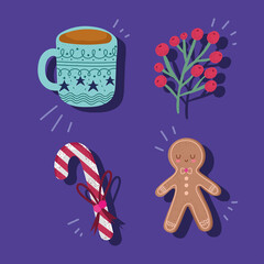 Poster - christmas cute icons