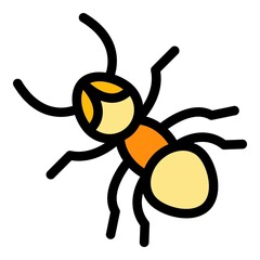 Poster - wild ant icon. outline wild ant vector icon color flat isolated