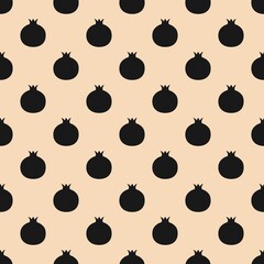 Wall Mural - polka dot pattern, pomegranate fruit, trendy texture for textiles.