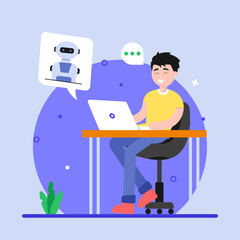 Sticker - Robotic Chat