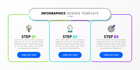  Infographic design template. Creative concept with 3 steps