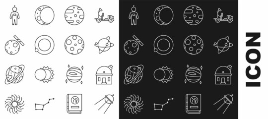 set line satellite, astronomical observatory, satellites orbiting the planet earth, dish, astronaut 