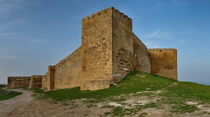 Wall Mural - Derbent. Russia. April 09, 2021. Republic of Dagestan. The external architecture of the walls of the ancient pre-Arab fortress 