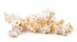 Popcorn isolated on the white background close up