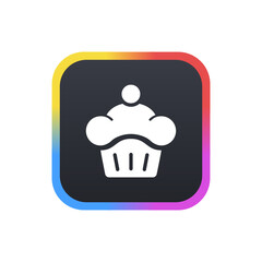 Canvas Print - Cupcake - Sticker