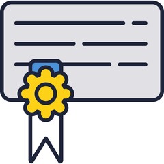 Contract vector, paper document icon work form