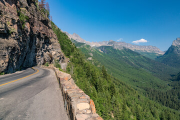 Wall Mural - Going to the Sun Road in Glacier National Park, Montana