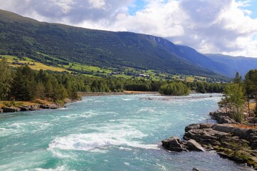 Sticker - Gudbrandsdalen, Norway - river Otta