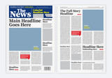 Fototapeta  - Graphical Layout Newspaper Template	