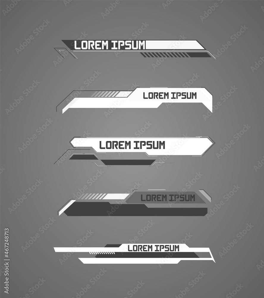 Vector de Stock Futuristic Vector HUD Interface Screen Design. Digital ...