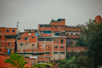 Rural houses in Caracas, Venezuela