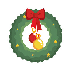 Sticker - christmas wreath decoration