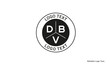 Vintage Retro DBV Letters Logo Vector Stamp	