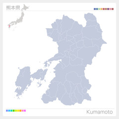 Naklejka na meble 熊本県・Kumamoto